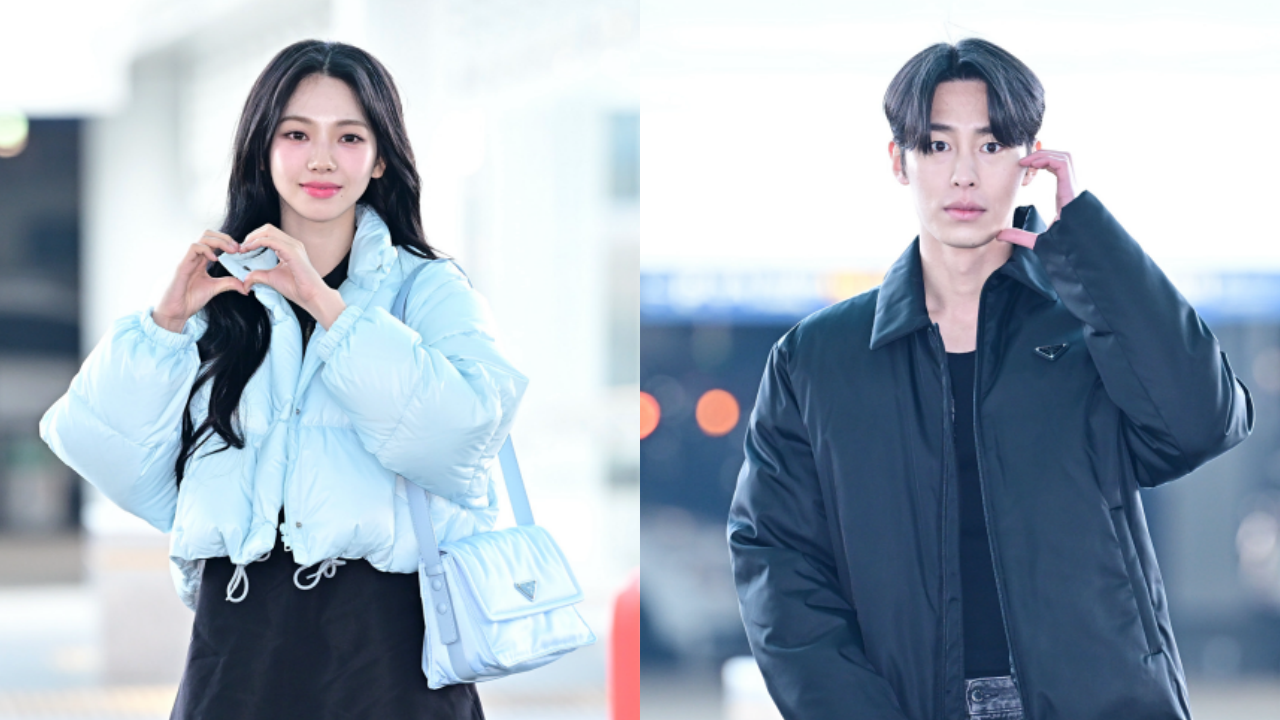 aespa Karina、李宰旭 前往米蘭的機場照